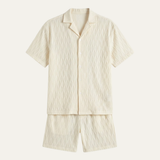 Bennett | Men's Textured Knit Co Ord Shirt and Shorts Set
