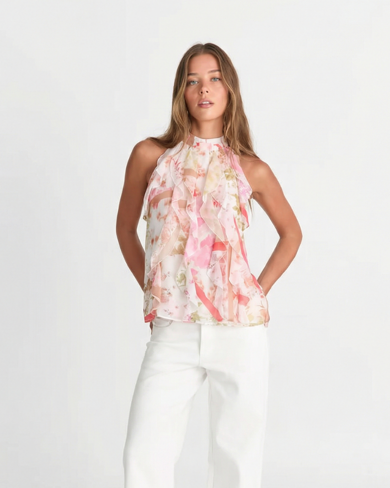 Lena | floral halter top