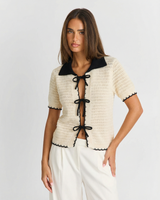 Maya | tie front top