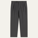 Hector | Men's Wide Leg Tailored Pinstripe Dress Trousers with Adjustable Waist