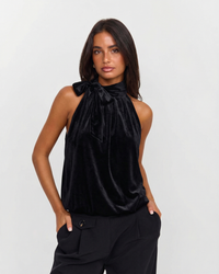 Martha | black halter top