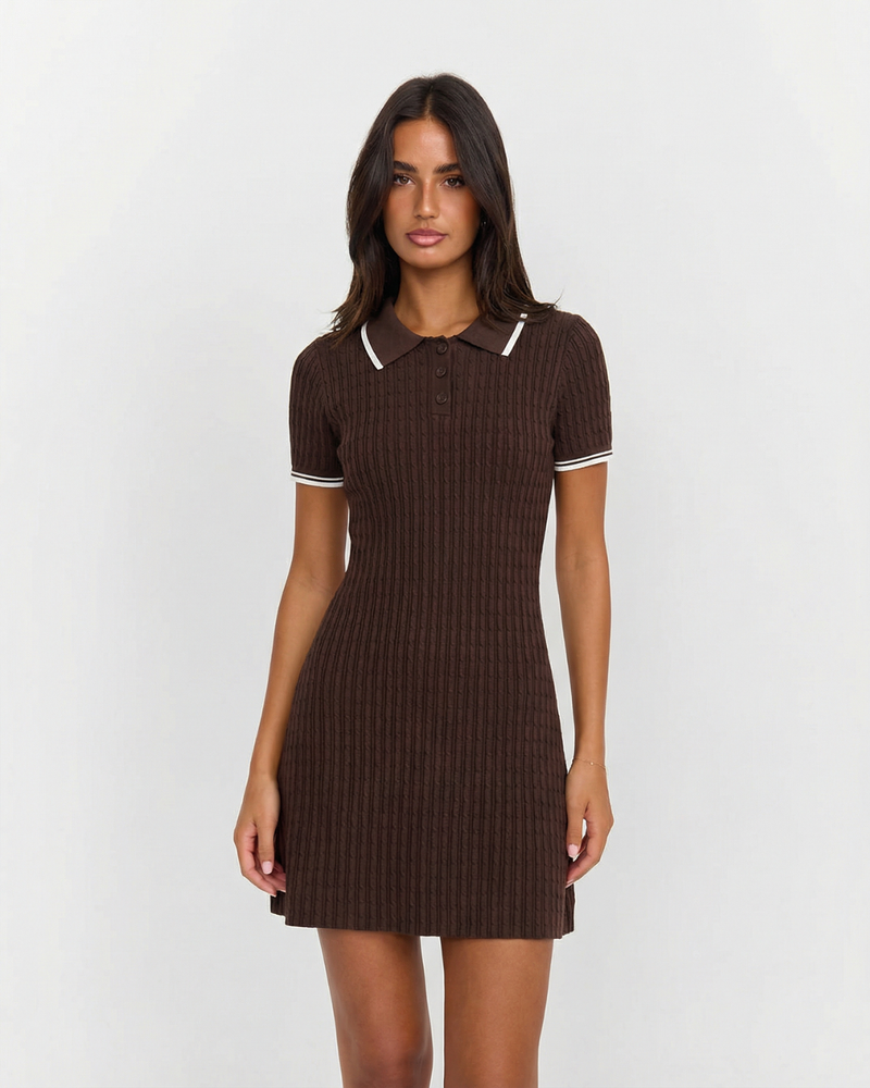 Una | knitted mini dress