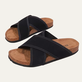 Christian | Men's Cross Strap Casual Slide Sandals