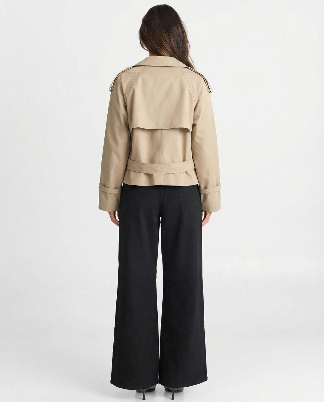 Rosa | cropped trench coat