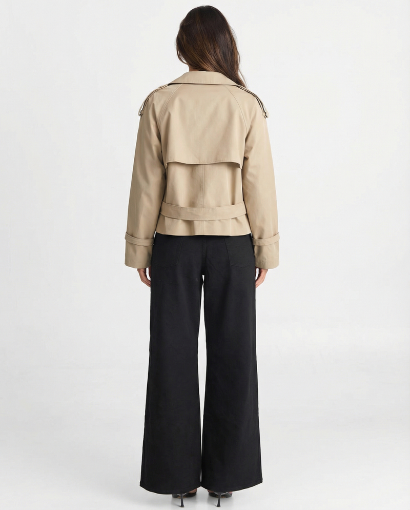 Rosa | cropped trench coat