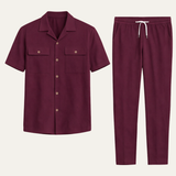 Caspian | Short Sleeve Shirt and Trousers Set