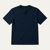 Adrian | Casual Henley Short Sleeve Polo Shirt