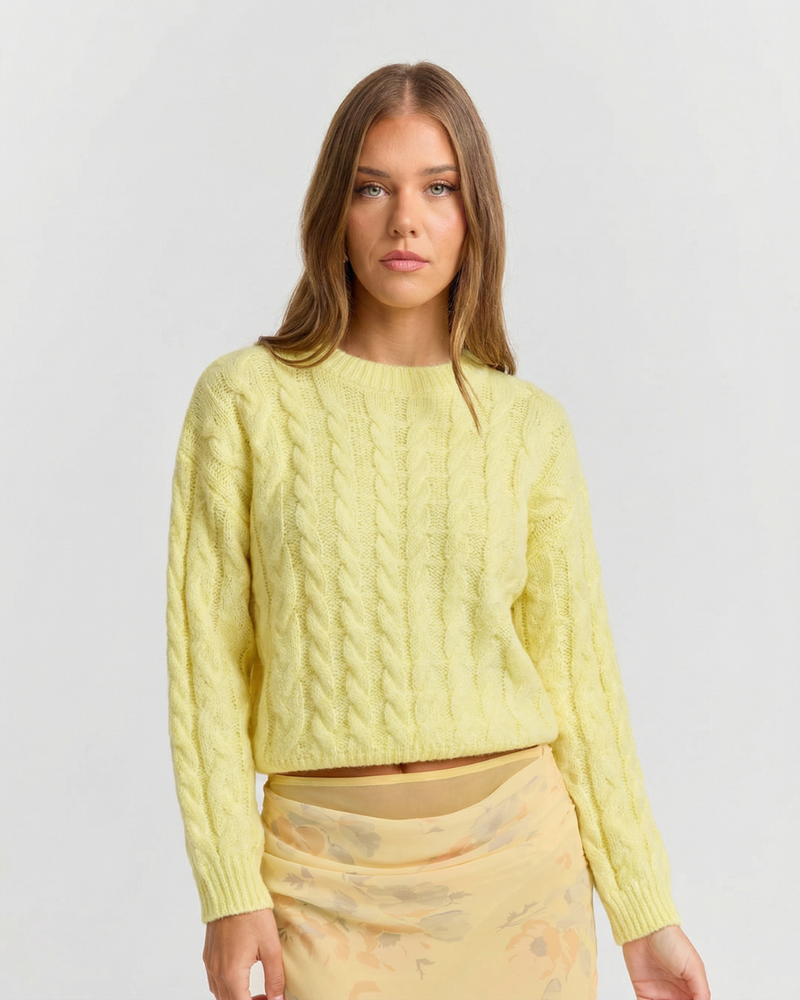 Amelie | cropped knit top