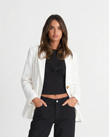 Lila | white blazer
