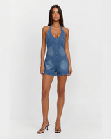Skye | denim romper