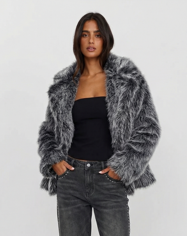 Aurora | faux fur jacket