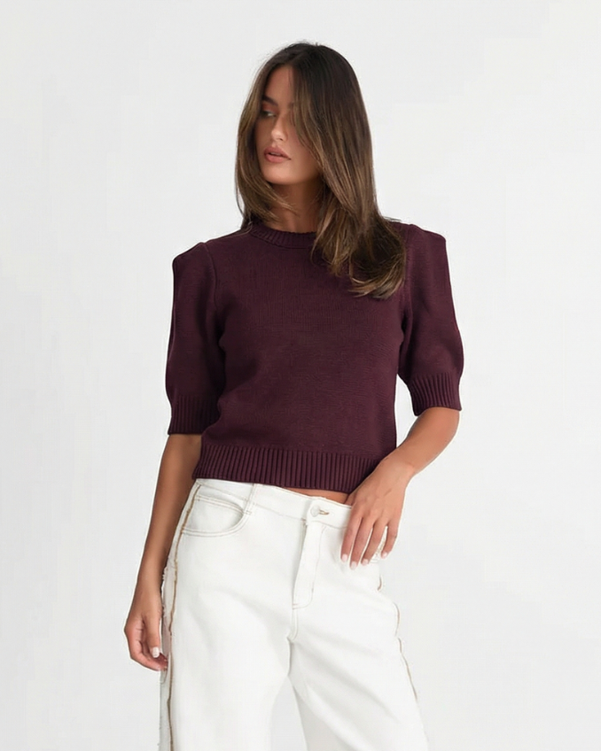 Lucy | puff sleeve top