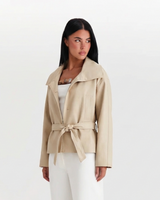 Violet | cropped trench coat