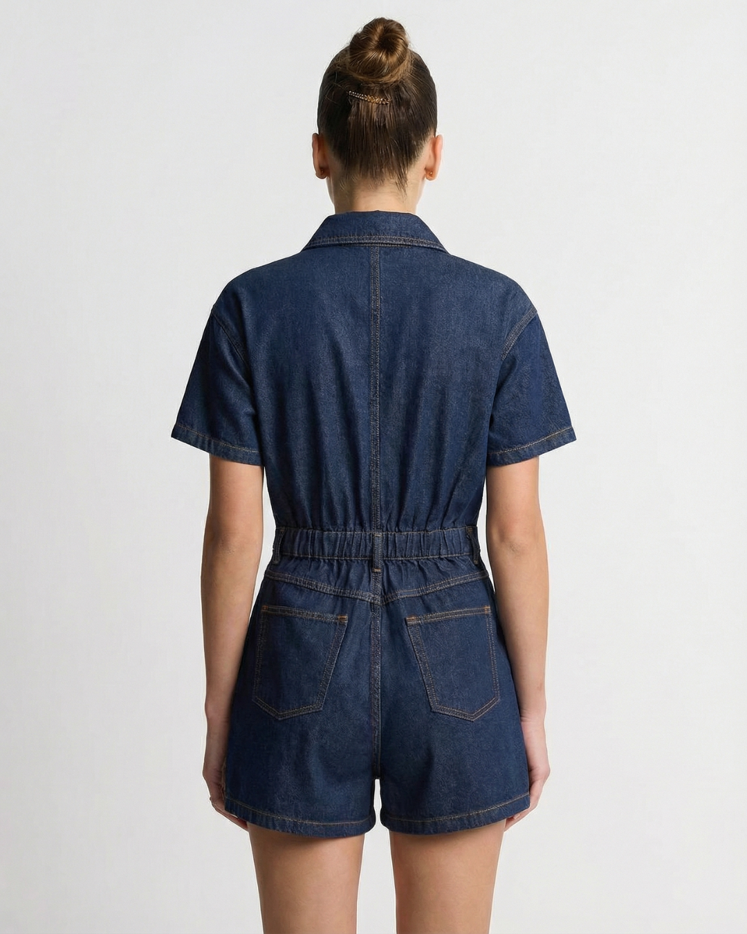 Abigail | denim romper