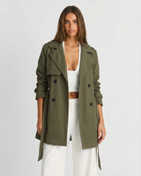 Edith | cropped trench coat