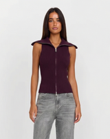 Maddison | collared knit vest