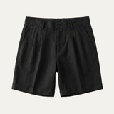 Frank | Lightweight Folded Hem Linen Shorts