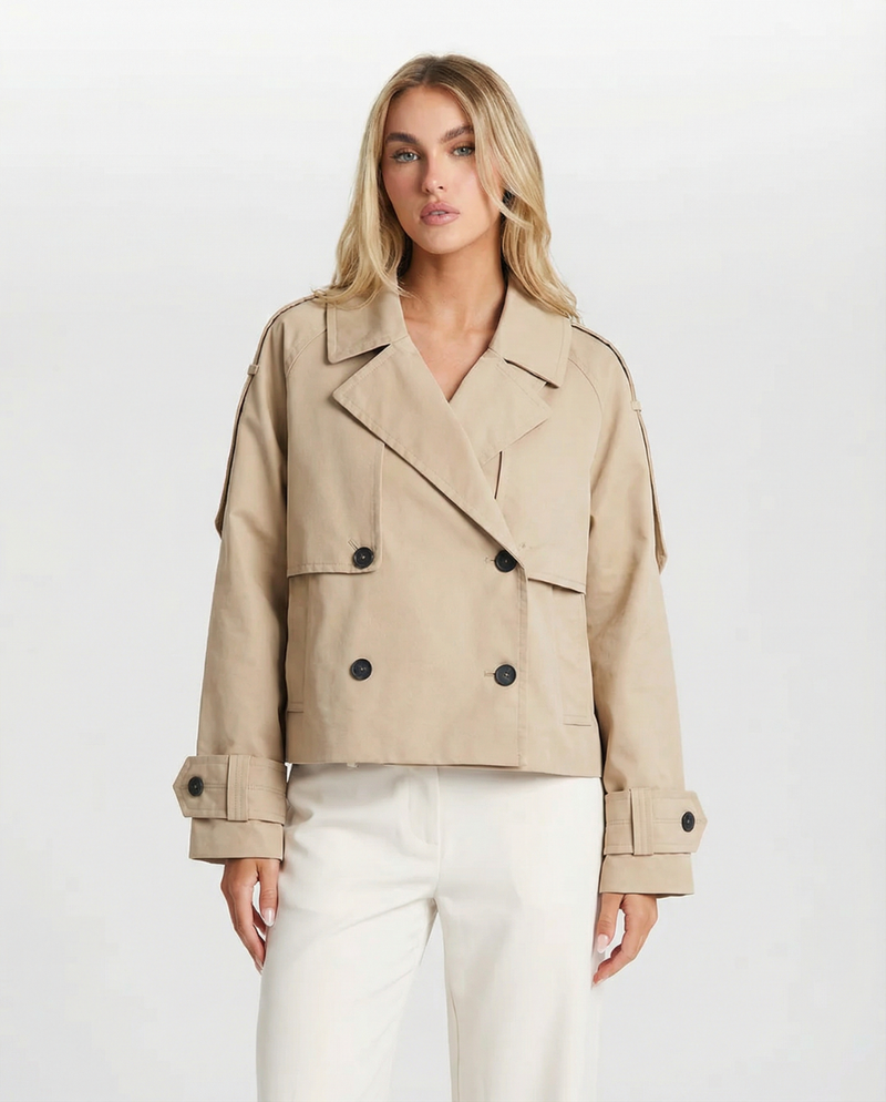 Imogen | cropped trench coat