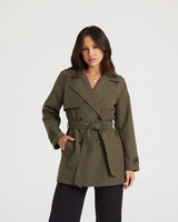 Emilia | cropped trench coat