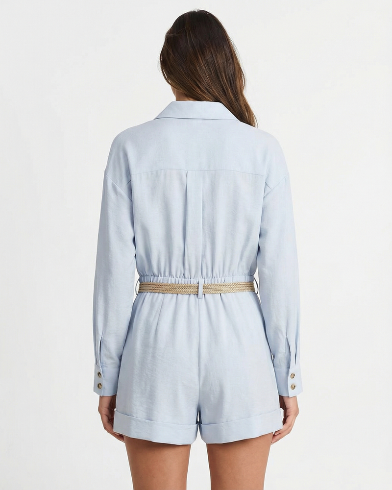 Niamh | button up romper