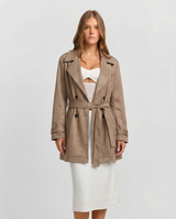 Una | cropped trench coat