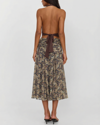 Olivia | wrap midi skirt