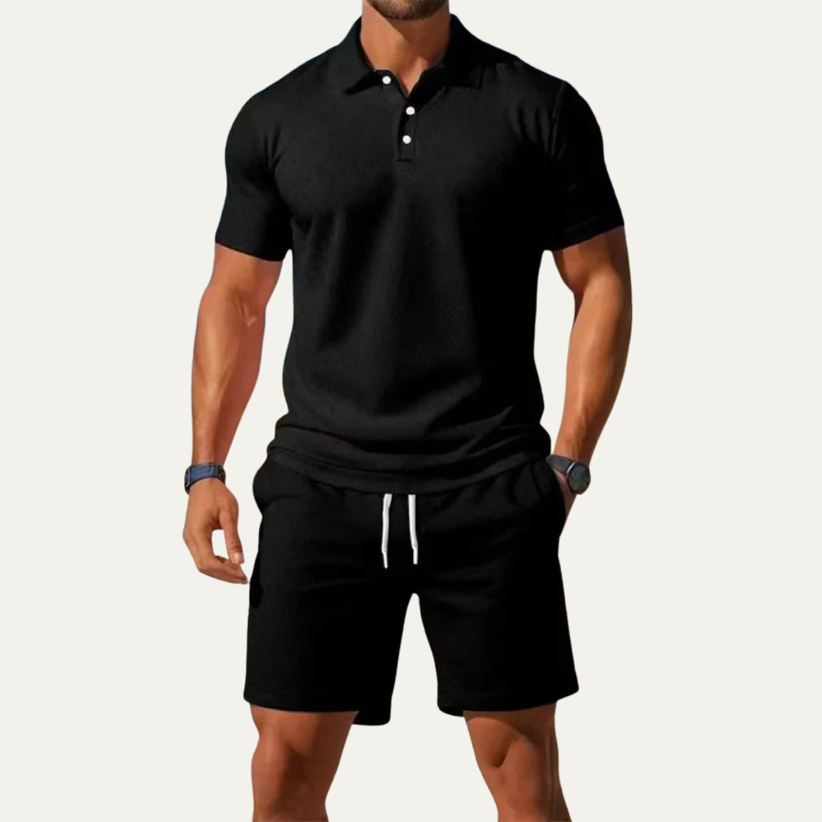 Otis | Men's Summer Polo Shirt and Shorts Two-Piece Set
