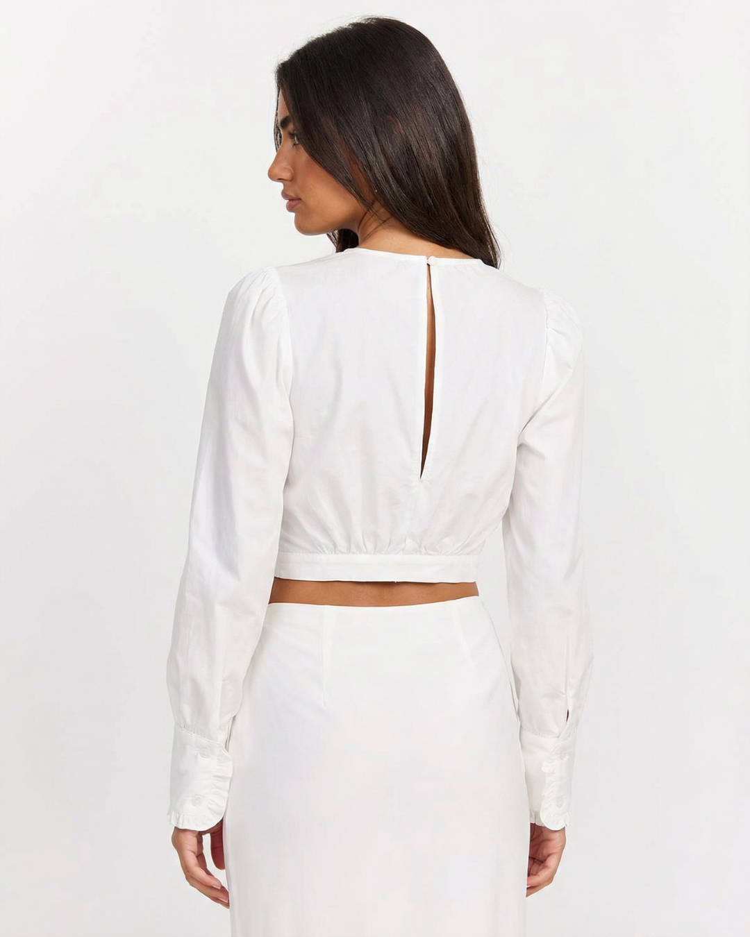 Juno | white puff sleeve top