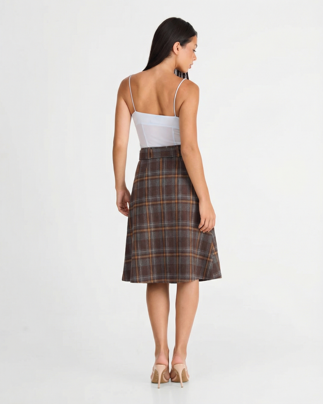 Iris | pleated midi skirt