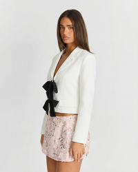Lena | cropped white blazer