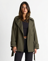Maisie | cropped trench coat