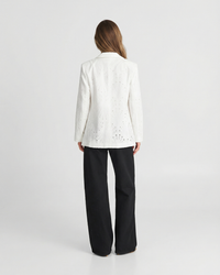 Lila | white blazer