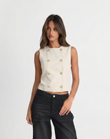 Alice | cropped tailored vest