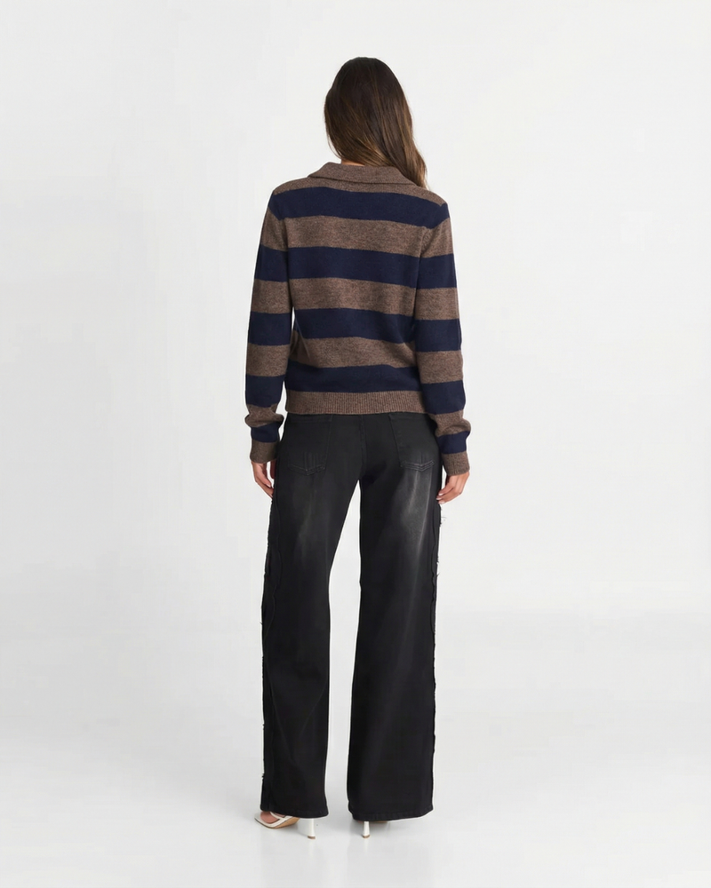 Imogen | striped knit cardigan