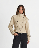 Rosa | cropped trench coat