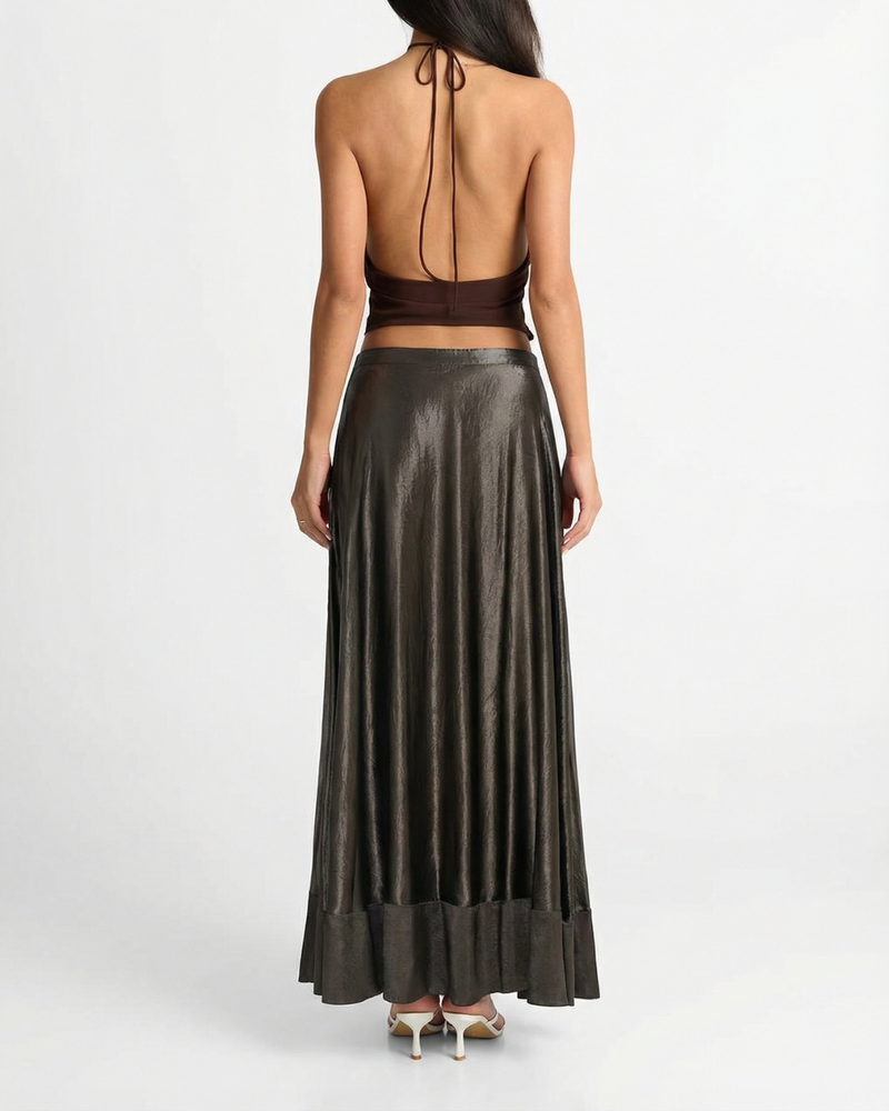 Phoebe | tiered maxi skirt