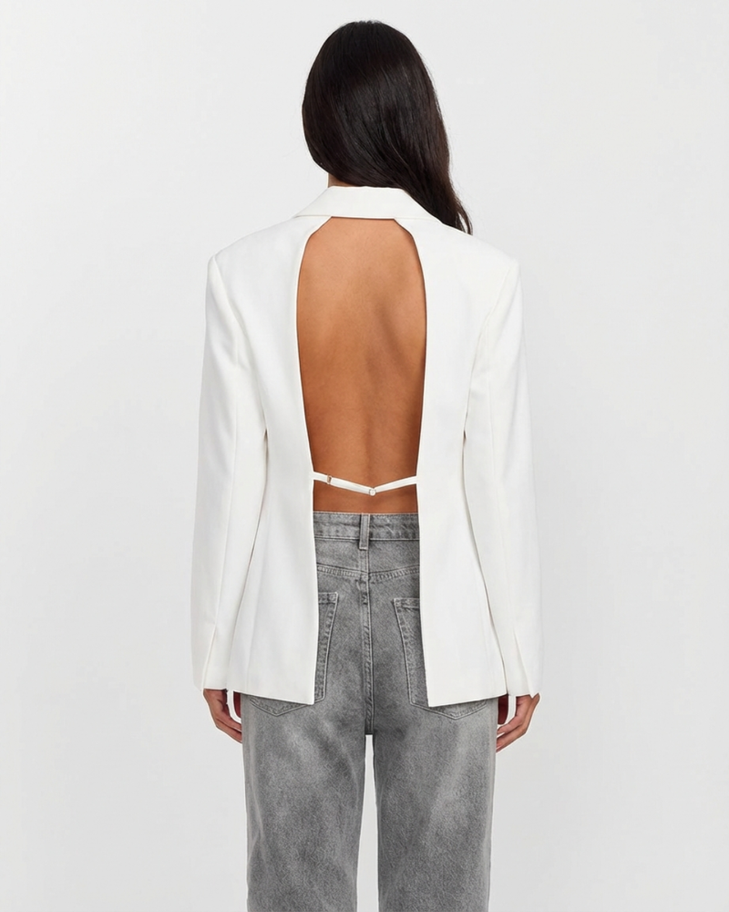 Elise | white blazer