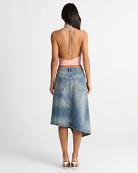 Grace | denim midi skirt