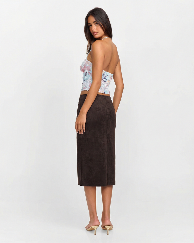 Amelia | wrap midi skirt
