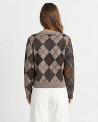 Ivy | argyle knit cardigan