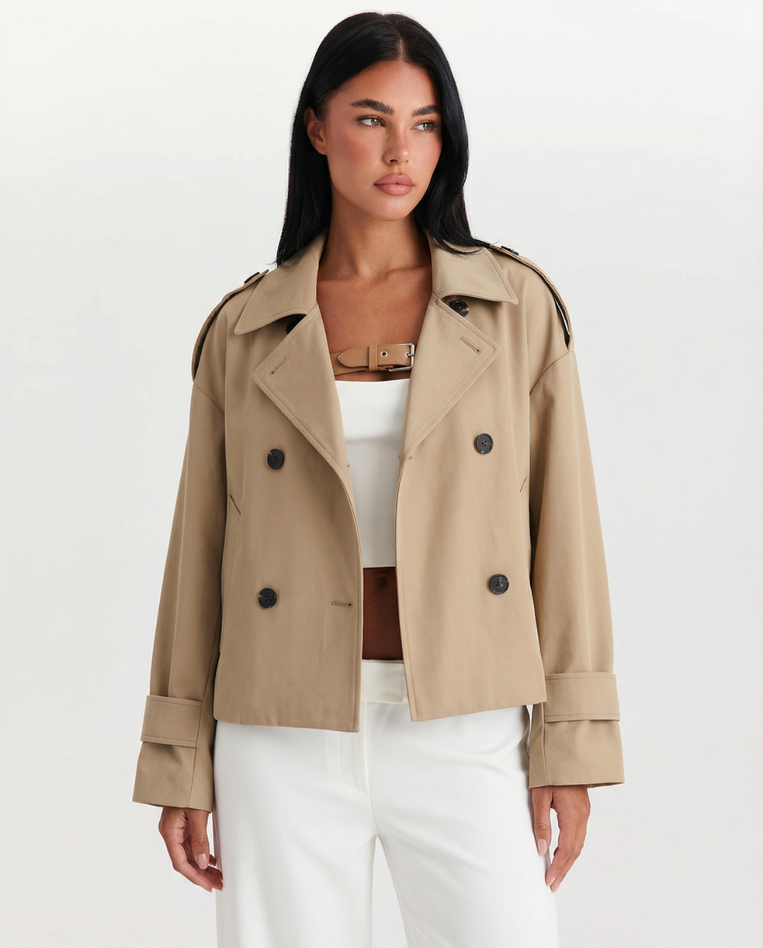 Iris | cropped trench coat