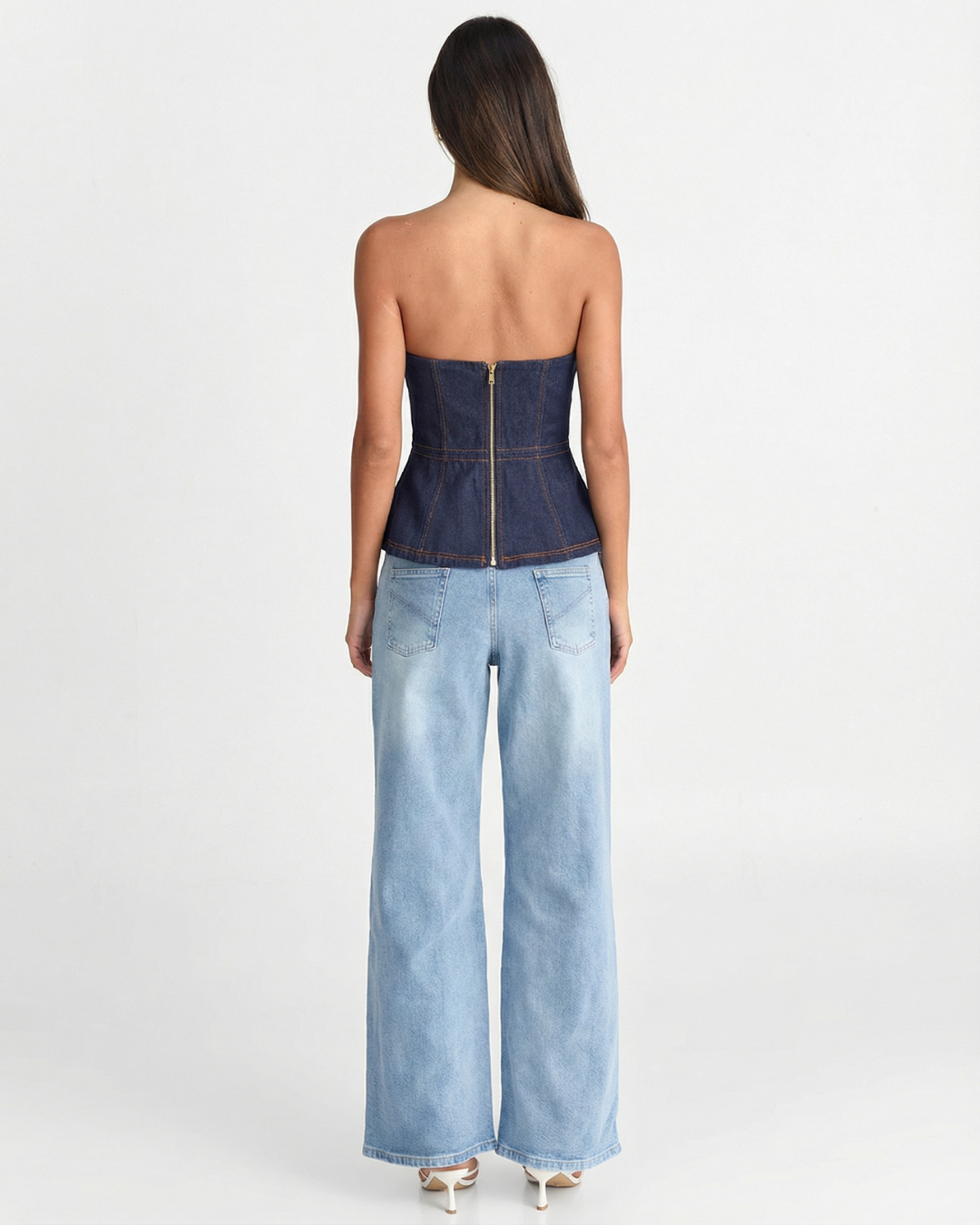 Harriet | denim corset top