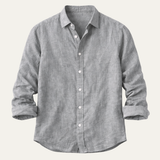 Damian | Lightweight Linen Long Sleeve Shirt