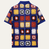 Aldous crochet polo shirt