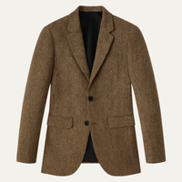 Cuthbert blazer tweed weave detail