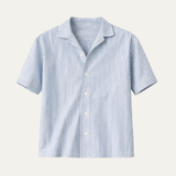 Karl | Lightweight Striped Short Sleeve Button Up Summer Shirt