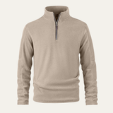 Mitchell | Half Zip Fleece Lined Knit Jumper