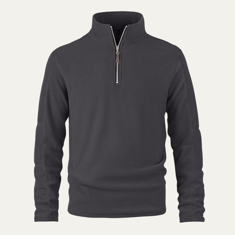 Mitchell | Half Zip Fleece Lined Knit Jumper