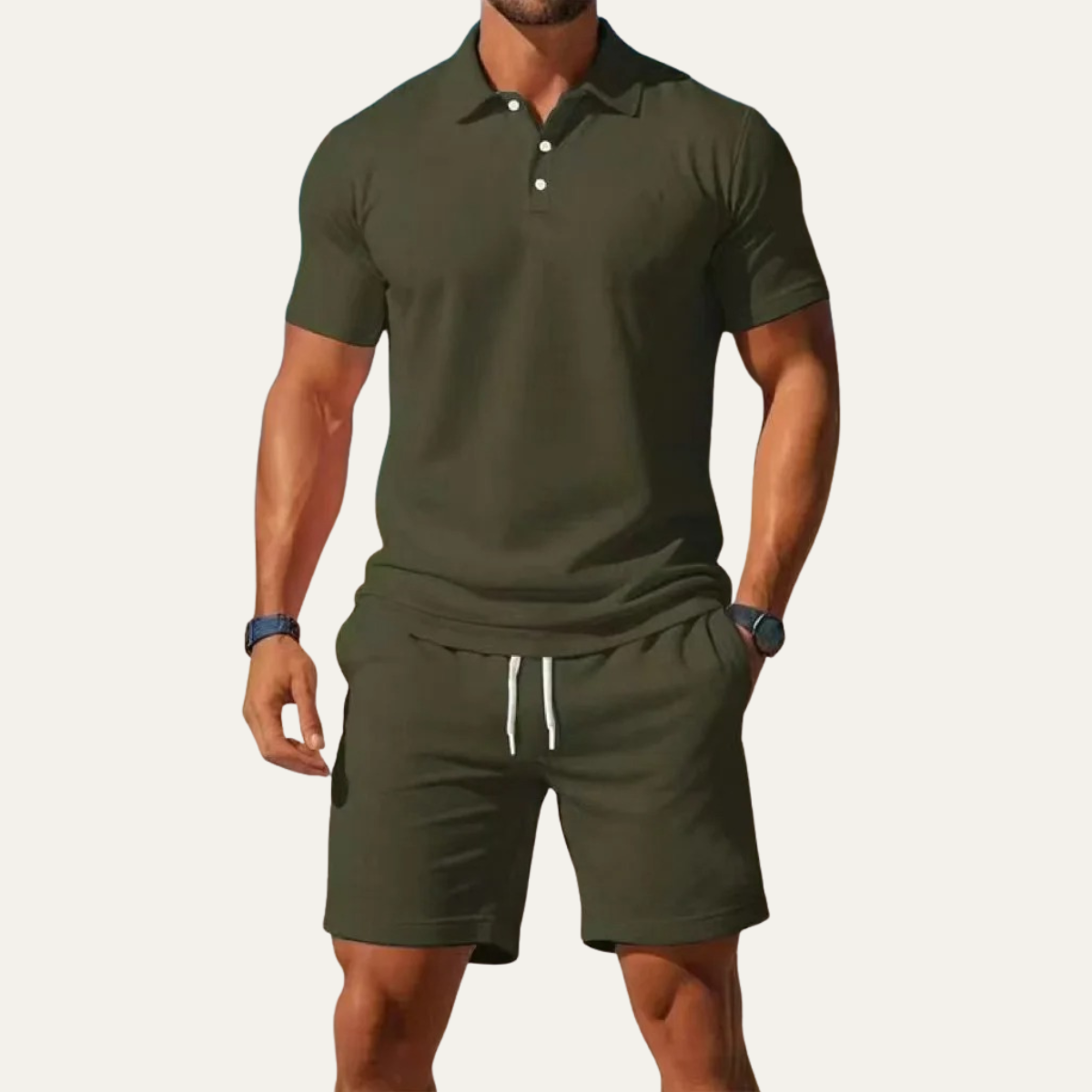 Otis | Men's Summer Polo Shirt and Shorts Two-Piece Set