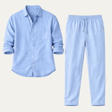 Quinn | Relaxed Fit Linen Shirt and Trousers Set